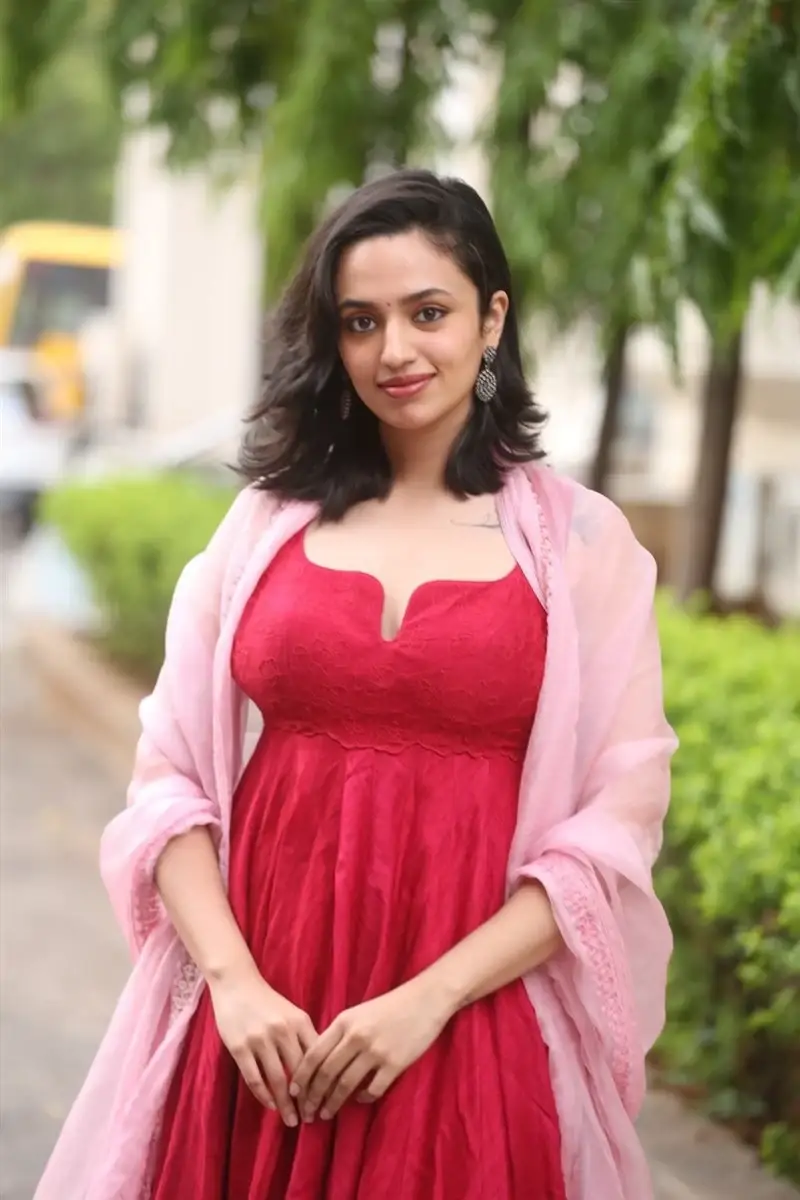 Telugu Actress Malavika Nair at Anni Manchi Sakunamule Movie Thanks Meet